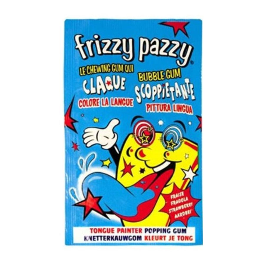 Frizzy Pazzy Bubble Gum Pittura Lingua, bubble gum scoppiettante da 7g.