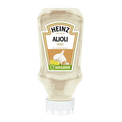 Confezione da 215g, salsa con aglio e limone Heinz.