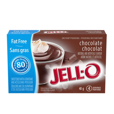 Confezione da 40g, budino istantaneo al gusto di cioccolato Jell-o