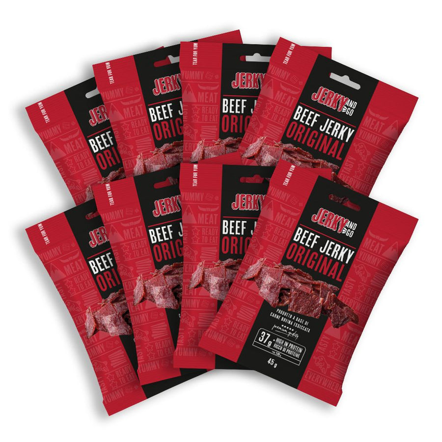 Confezione da 45g di carne secca di manzo Jerky and Go Beef Jerky