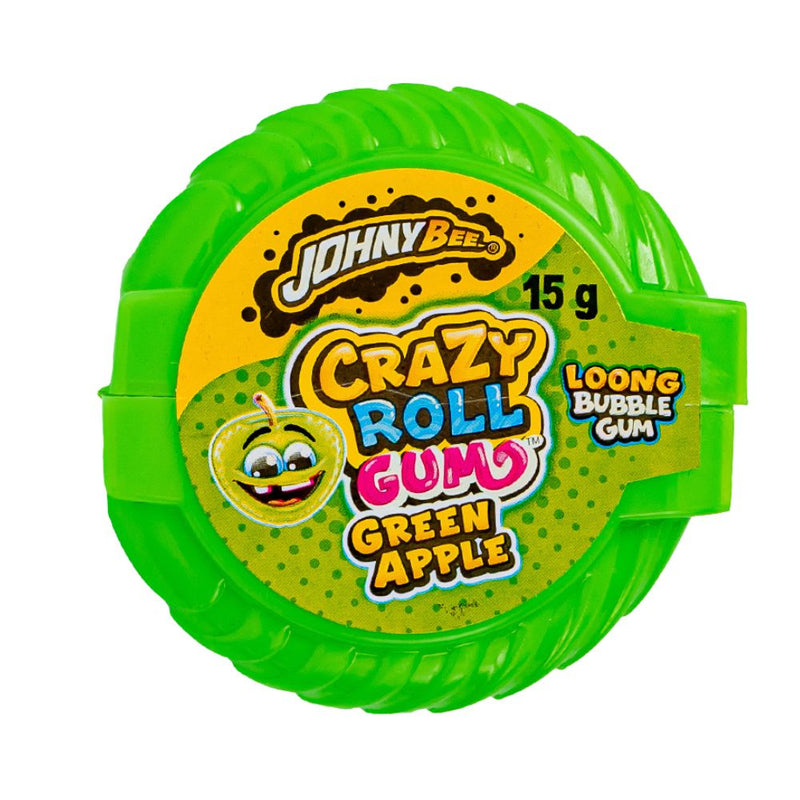 Confezione da 15g gomme da masticare al gusto di mela verde Johny Bee.