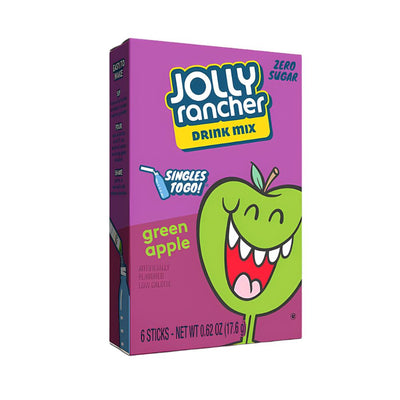 Confezione da 17,6g, drink mix al gusto di mela verde Jolly Rancher.