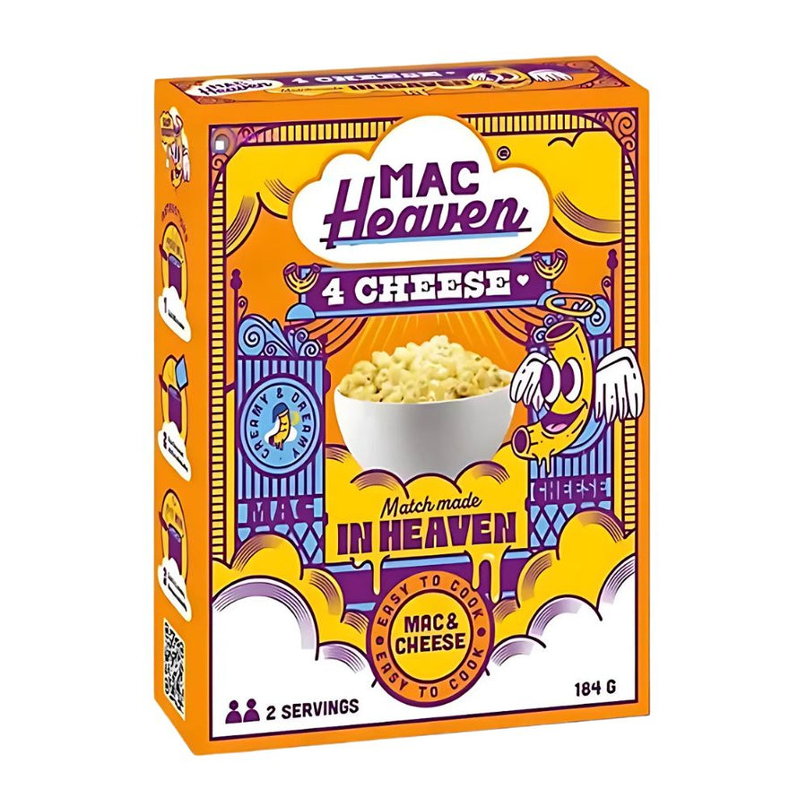 Confezione da 184g, maccheroni con salsa al formaggio Mac Haven.
