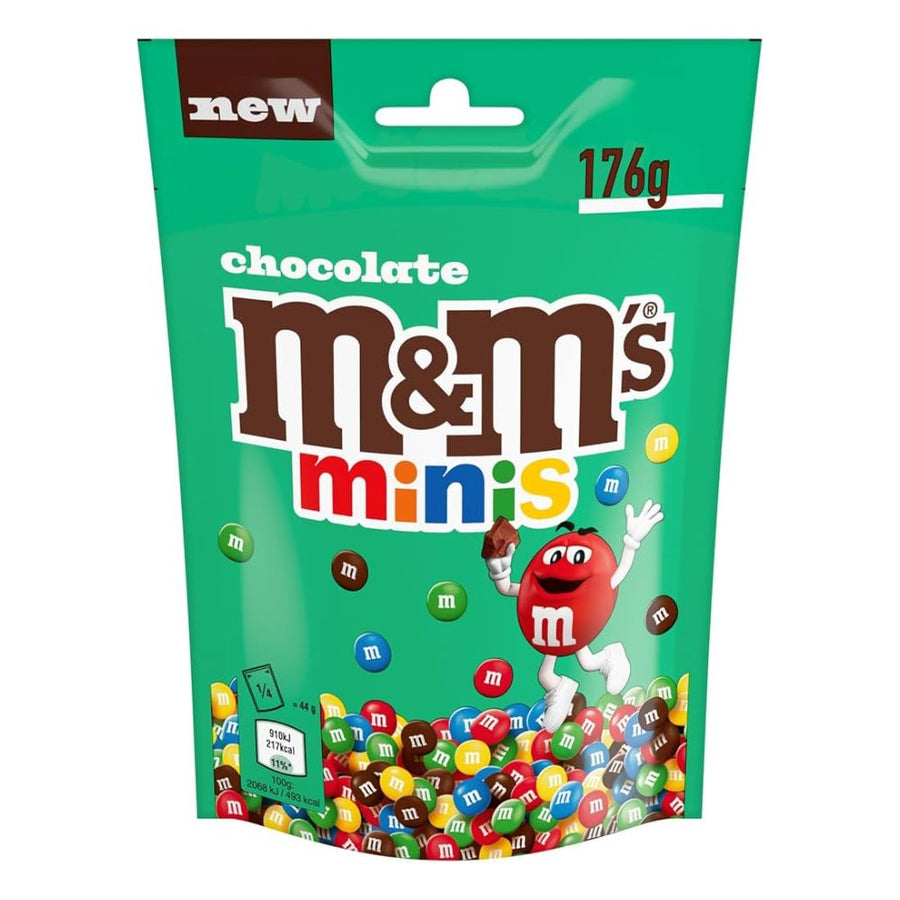 Confezione da 176g, M&M's mini al cioccolato.