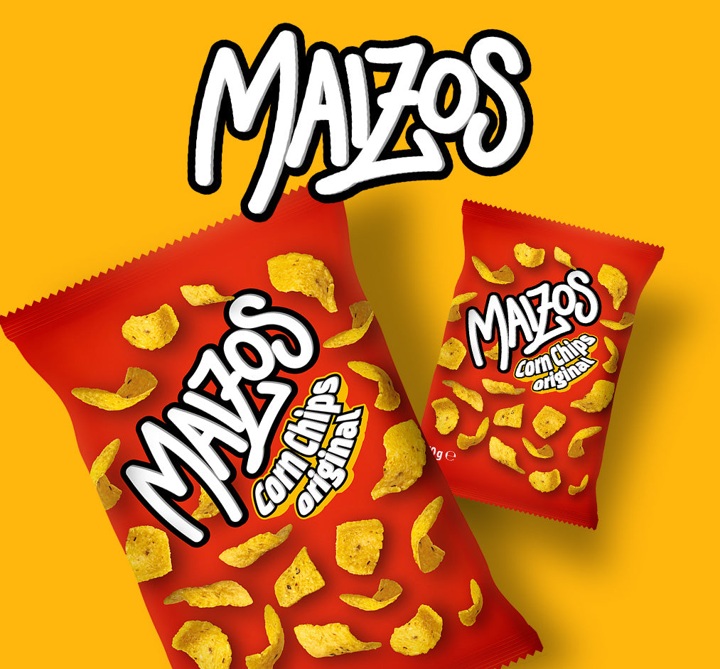 Due confezioni di chips di mais Maizos