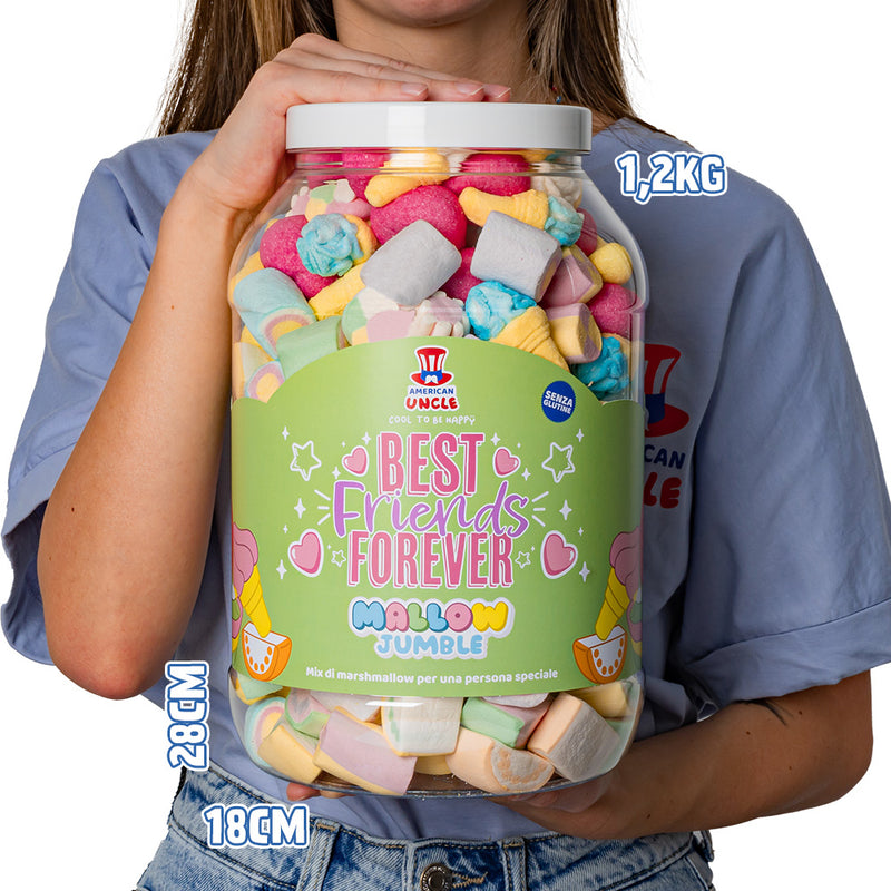 Mallow Jumble "Best Friends Forever", Marshmallow Krug zum Zusammenstellen mit deinem Lieblingsgeschmack