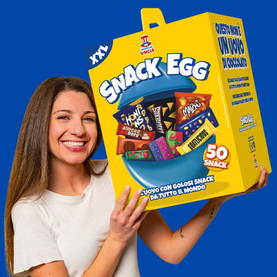 Snack Egg XXL, Ei aus 50 snack süßen und salzigen 