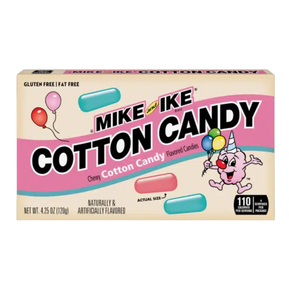 Mike and Ike Cotton Candy - Bonbons mit Zuckerwattegeschmack, 120g ...