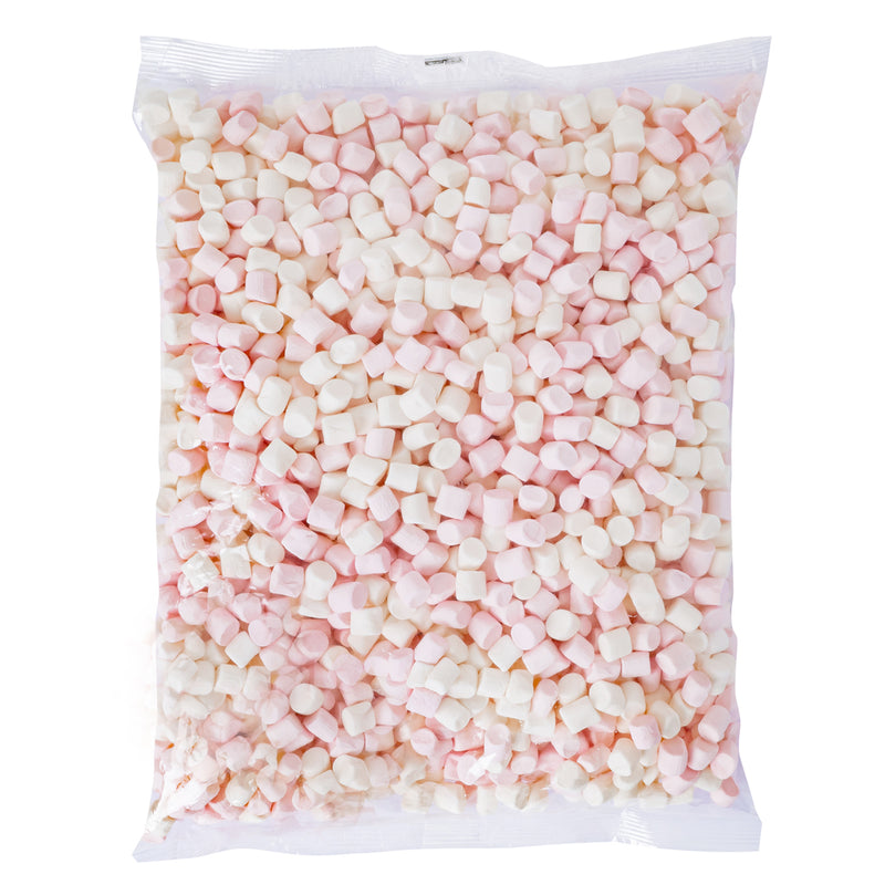 Confezione da 1kg di marshmallow rosa e bianchi