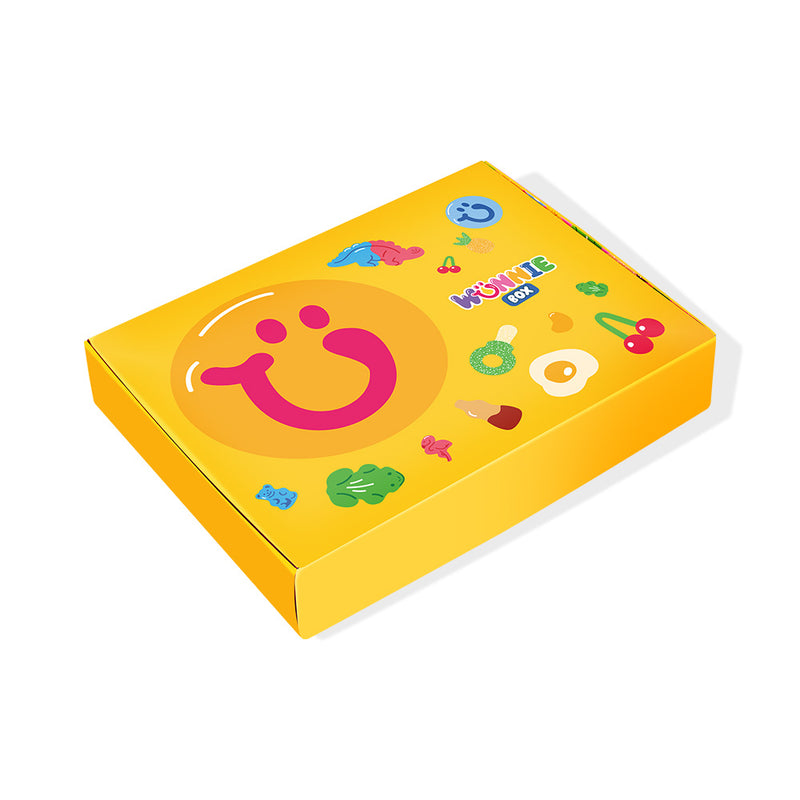Wunnie box "So Candy, So Happy", 5 Schachteln Gummibonbons in verschiedenen Geschmacksrichtungen à 480g (Wunnie Tage) 