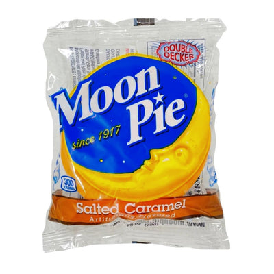 Confezione da 78g, merendina al gusto di caramello salato Moon Pie.