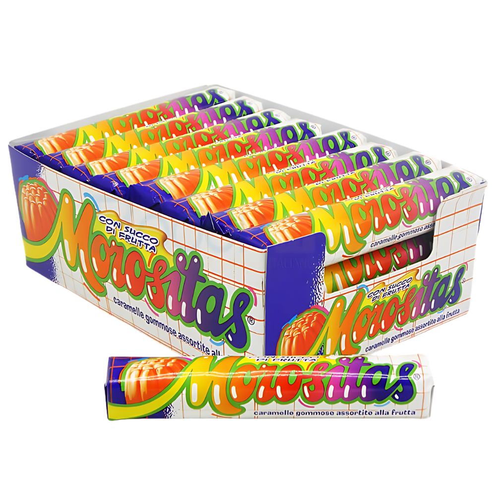 Confezione da 24 caramelle alla frutta Morositas.