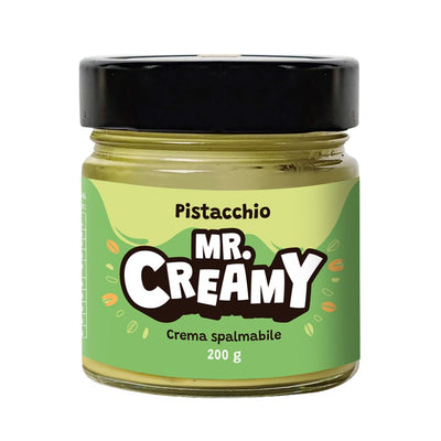 Confezione da 200g, crema spalmabile al pistacchio Mr. Creamy.