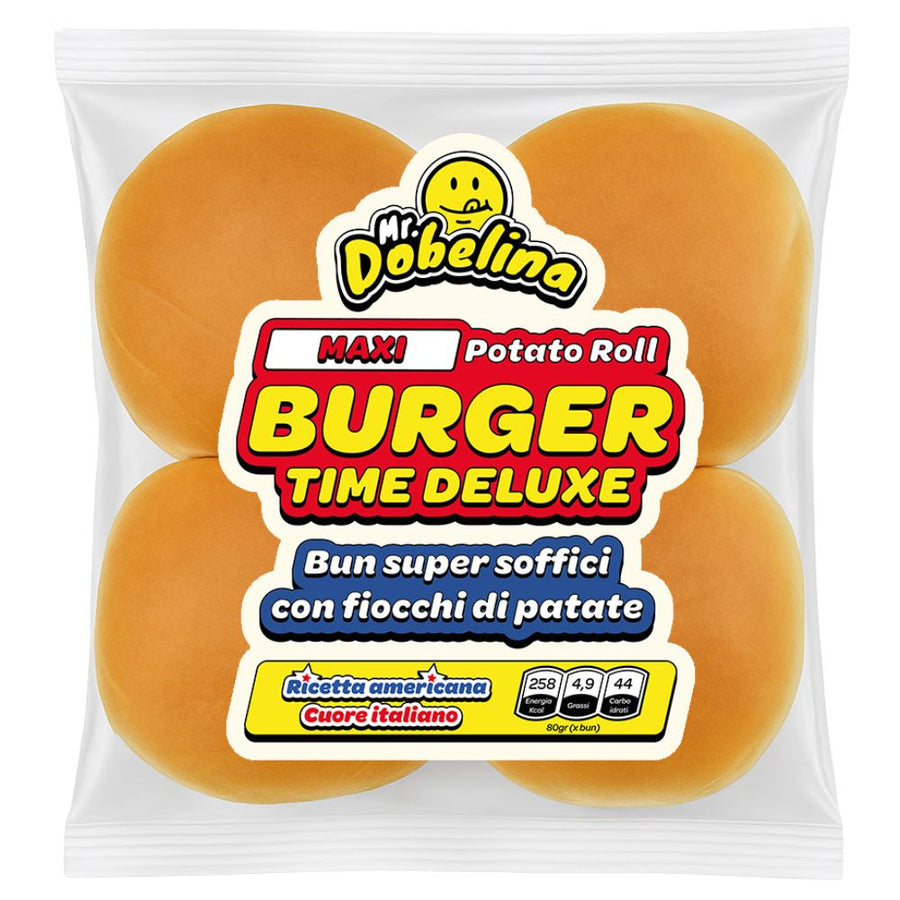 Confezione da 320g, bun super soffici con fiocchi di patate Mr. Dobelina.