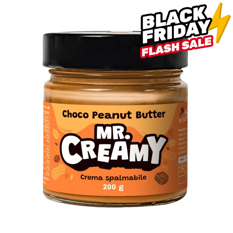 Mr. Creamy Choco Peanut Butter, streichfähige Creme aus Erdnüssen und Haselnüssen 200g 