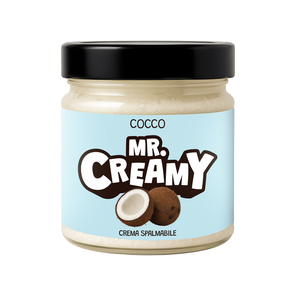 Confezione da 200g di crema spalmabile al cocco Mr creamy
