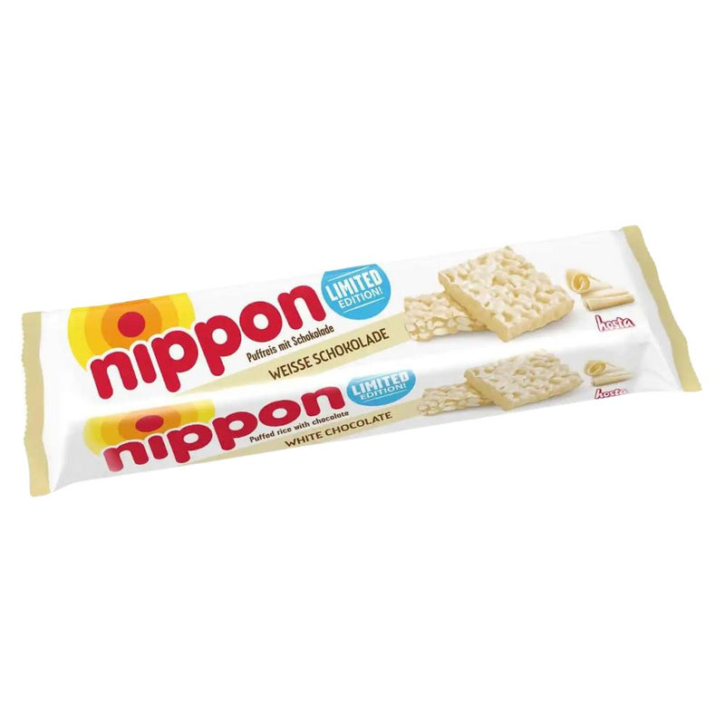 Confezione da 200g, riso soffiato e cereali ricoperto di cioccolato bianco Nippon.