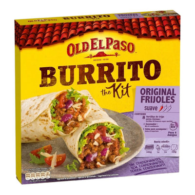 Confezione da 510g tortillas con salsa di pomodoro e mix di condimento per burrito Old El Paso.