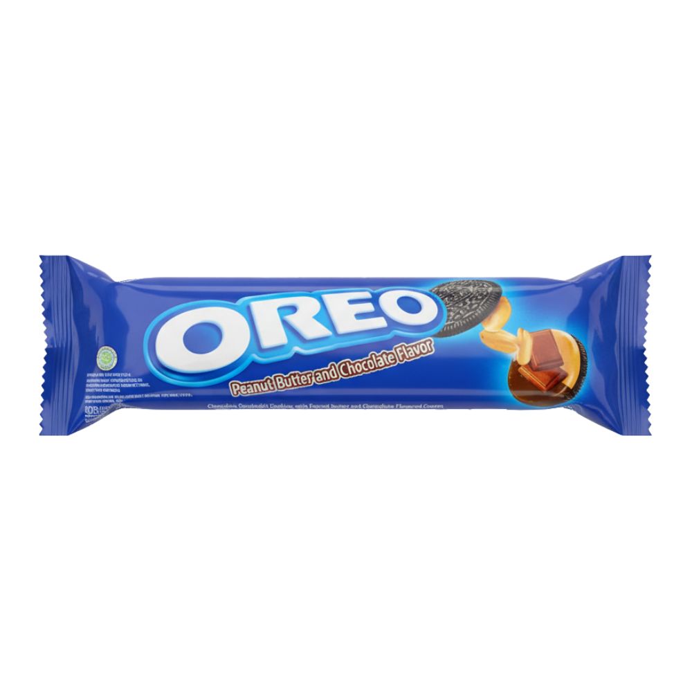 Confezione di biscotti Oreo Peanut Butter and Chocolate da 110,4g