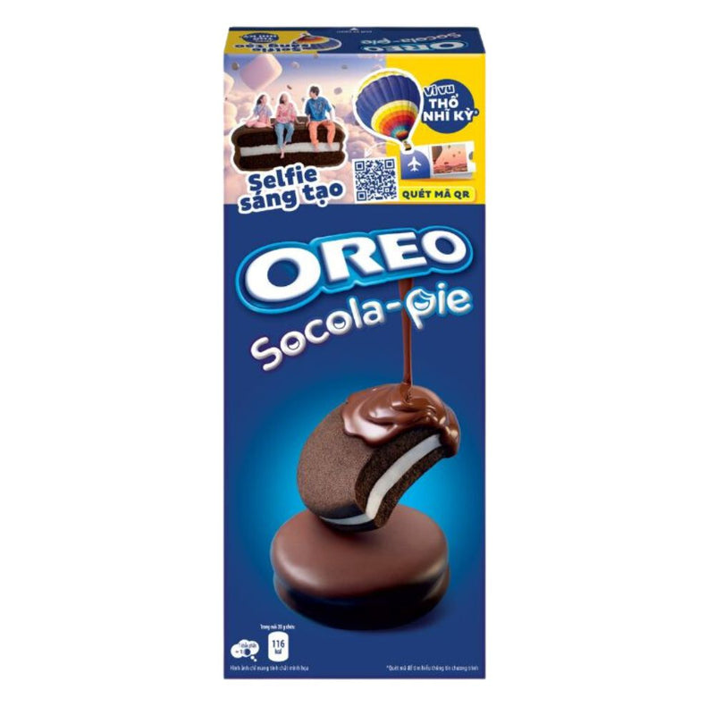 Confezione da 168g, merendine ricoperte di cioccolato Oreo.