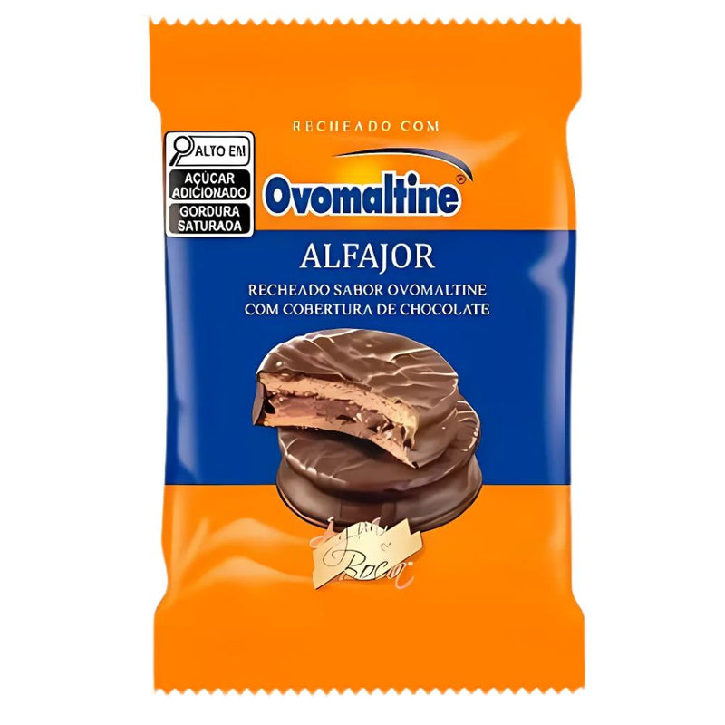 Ovomaltine Alfajor, knuspriger Keks mit Schokolade überzogen und gefüllt mit Ovomaltine-Cremegeschmack, 40g 