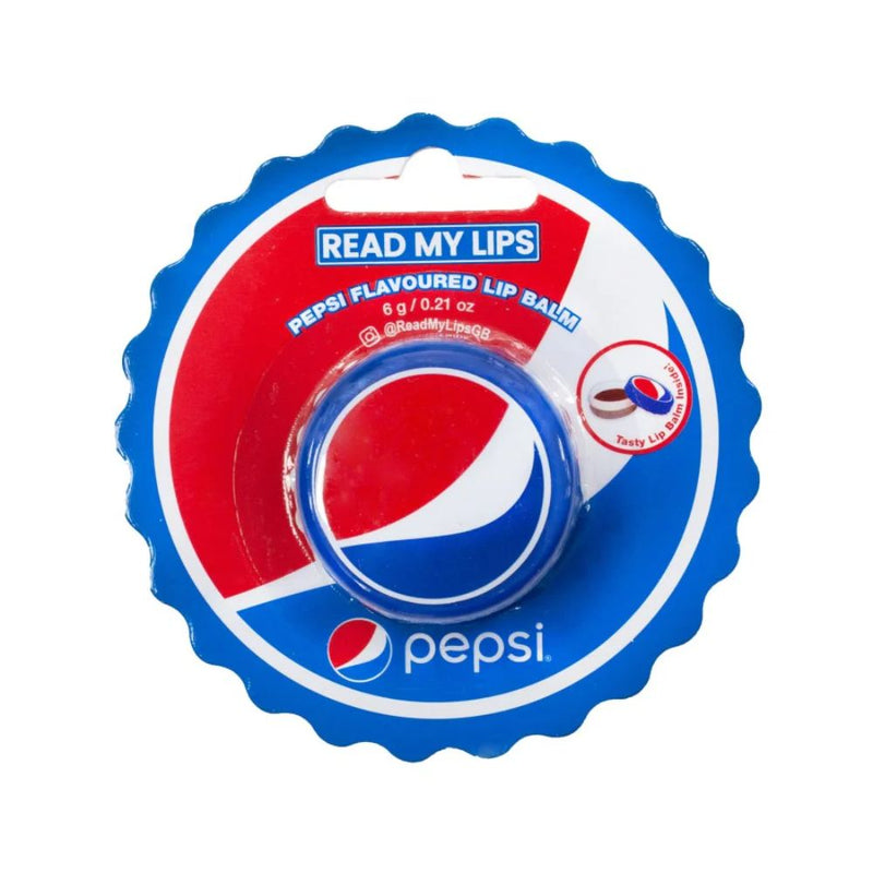 Confezione da 6g, burro cacao al gusto di Pepsi.