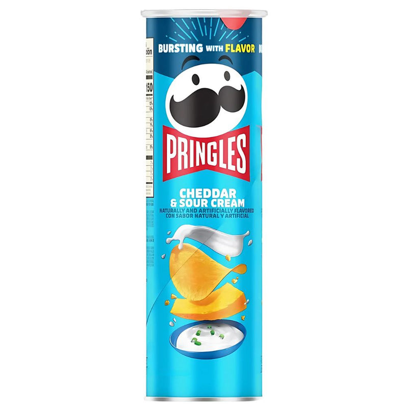 Pringles Cheddar & Sour Cream, Chips mit Cheddar- und Sauerrahmgeschmack, 158g 