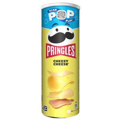 Confezione da 165g, Patatine al gusto di formaggio Pringles.