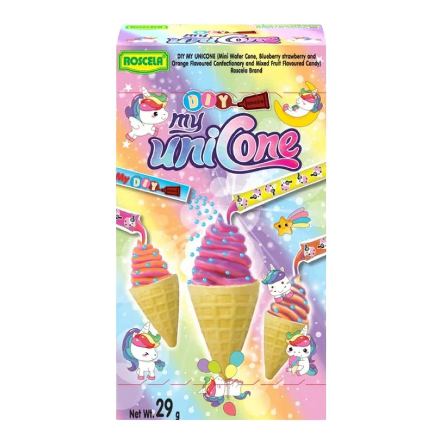 Roscela Diy My UniCone, caramelle a forma di gelato da 29g.