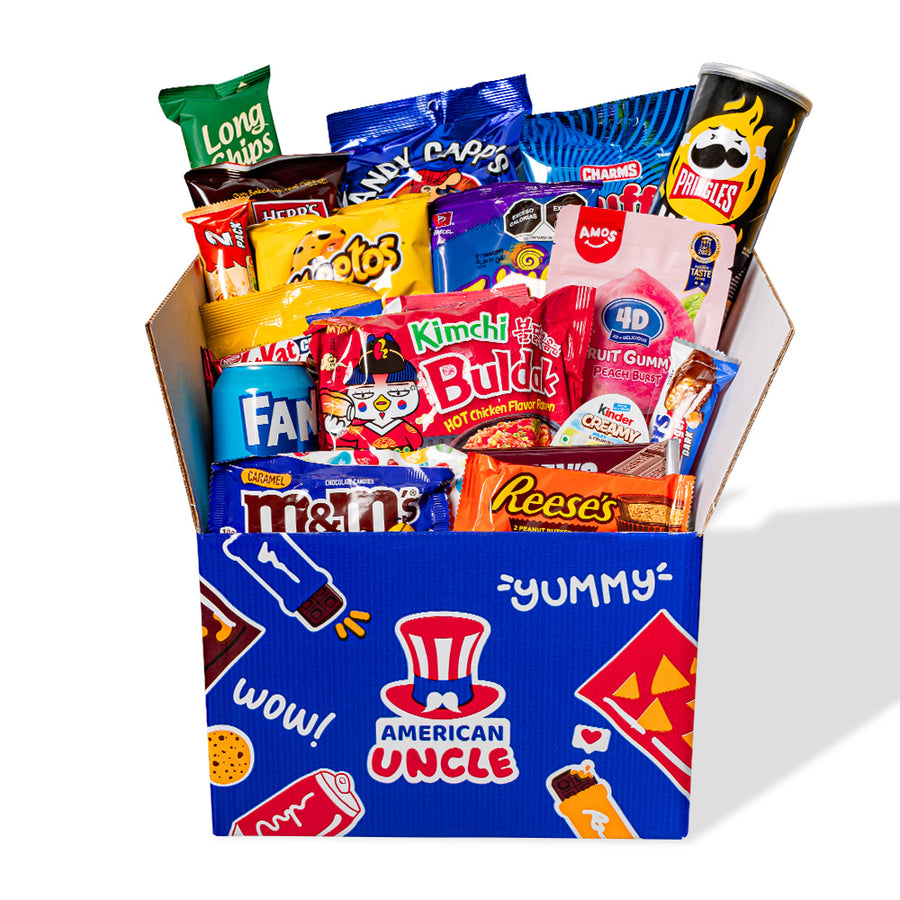 Snack box da 40 prodotti a sopresa tra salti, dolci e bevande