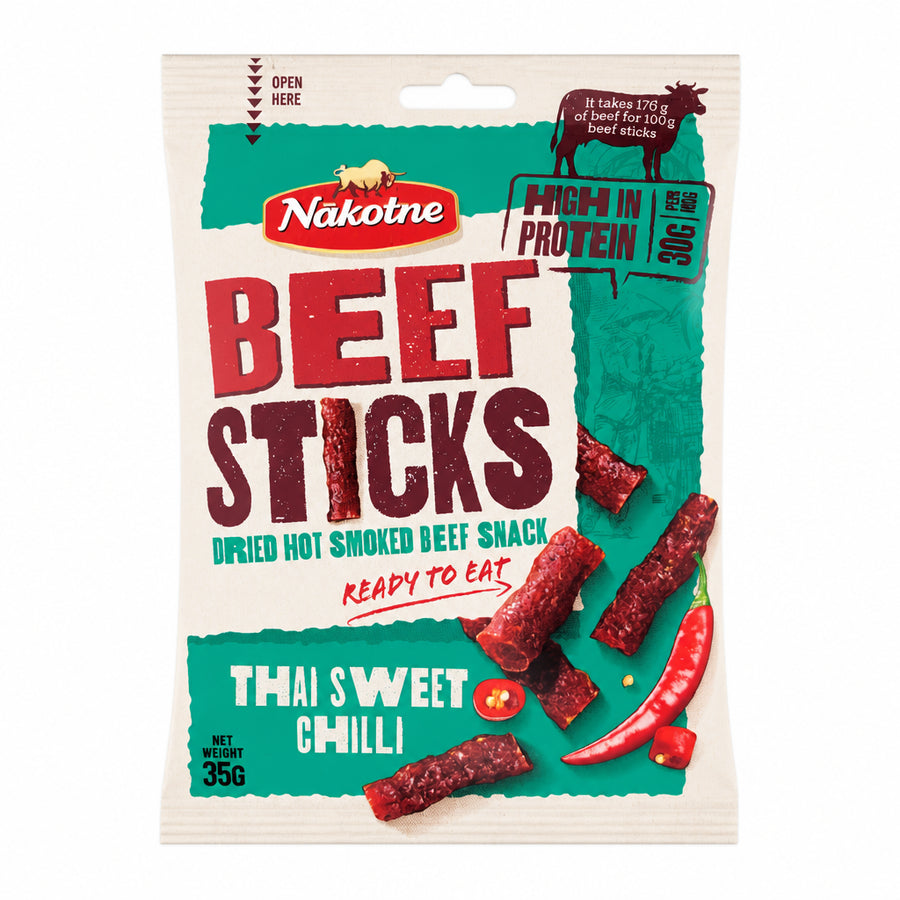 Snack BEEF Sticks Thai Sweet Chilli - stick di manzo 35g