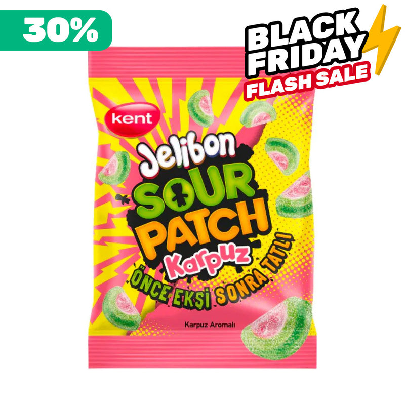 Jelibon Sour Patch Watermelon, saure Wassermelonen-Bonbons 40g