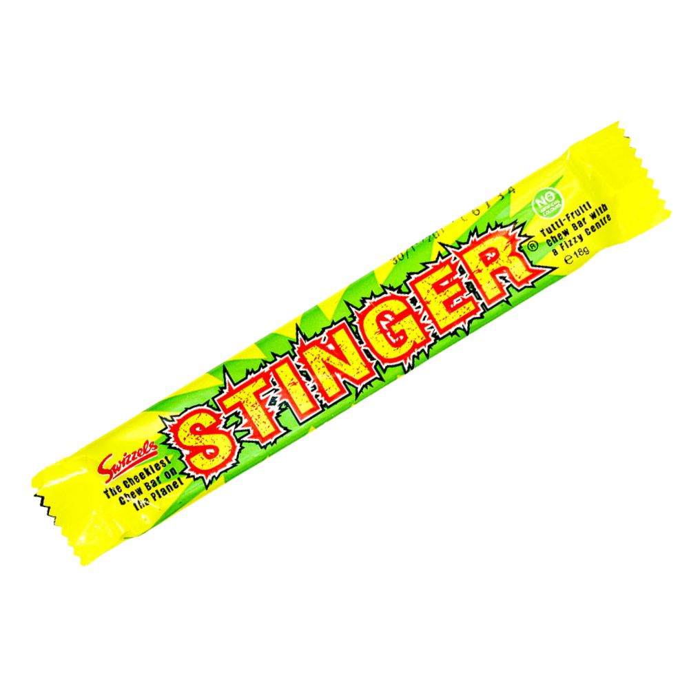 Swizzels Stinger Chew Bar Tutti Frutti, Fruchtkaubonbon mit Fruchtgeschmack 18 g 