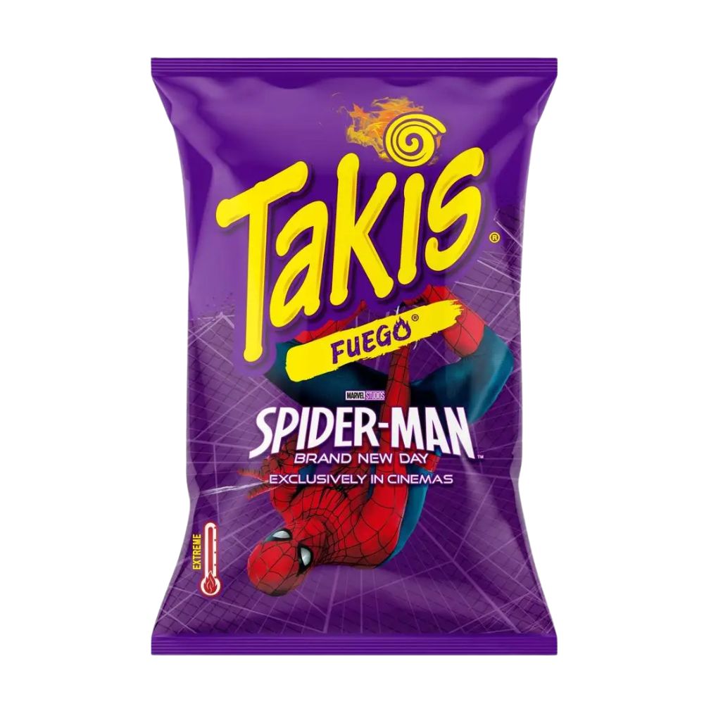 Confezione da 100g di patatine piccanti Takis Fuego