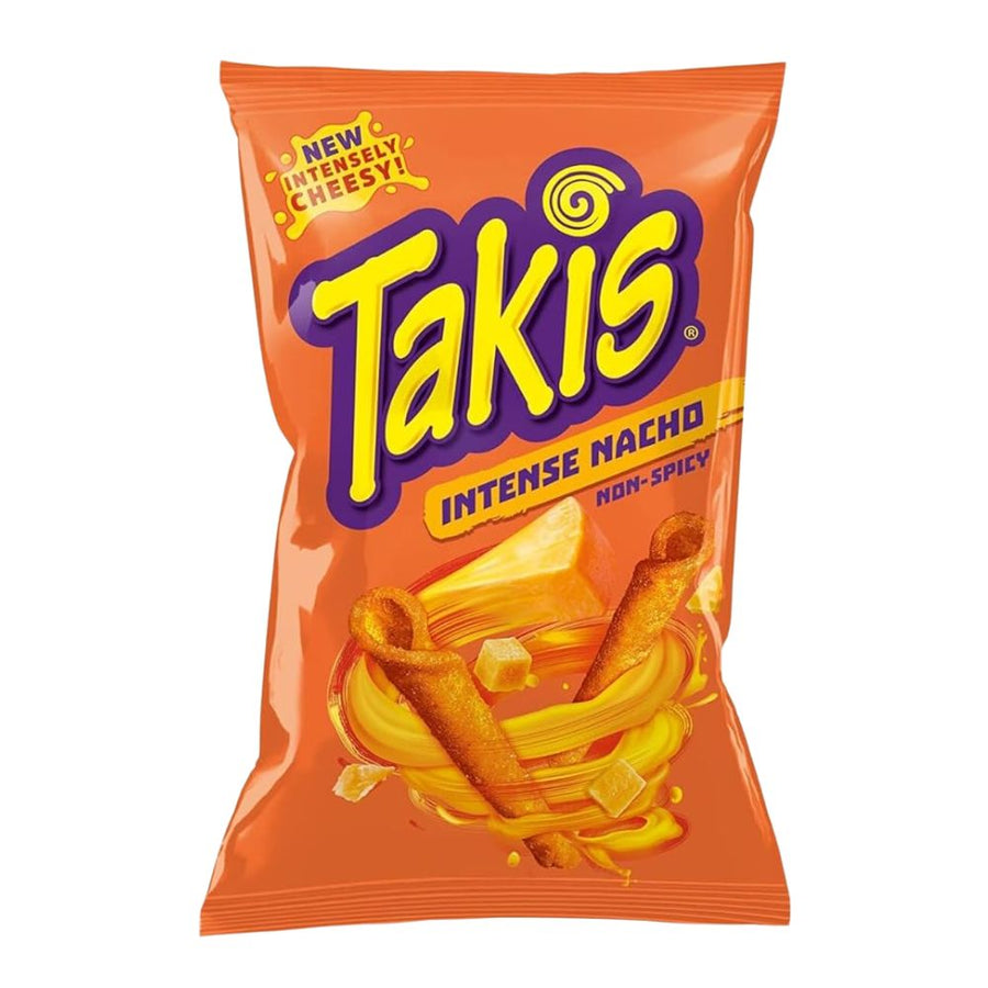 Confezione da 100g, snack di mais al gusto di formaggio Takis.