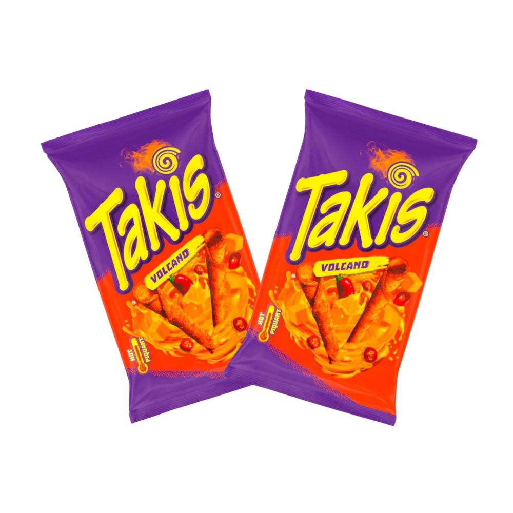 2 Takis TNT Queso Volcano, würzige Tortilla-Chips mit Käsegeschmack, 100g 