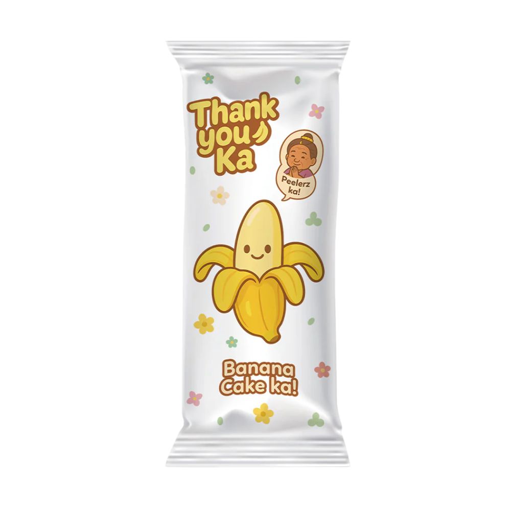 Thank You Ka Banana Cake Peelerz, torta sbucciabile a forma e al gusto di banana da 65g.