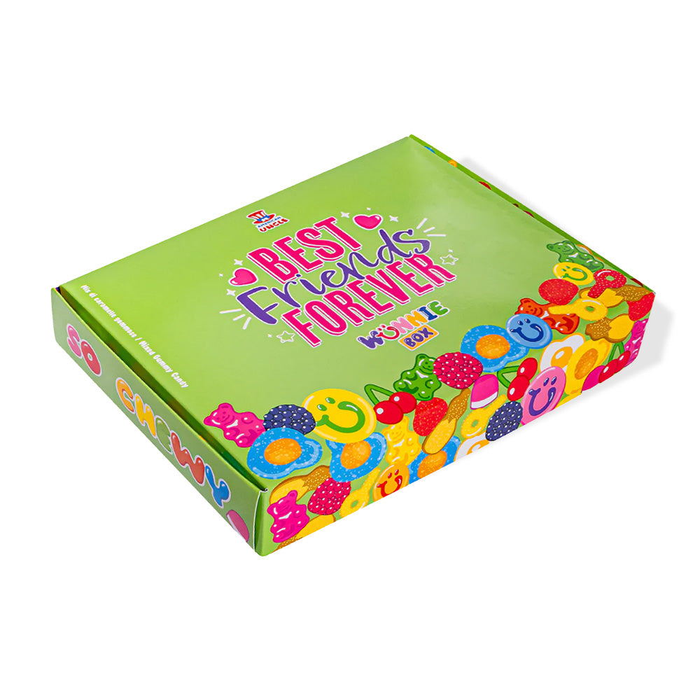 Wunnie box "Best Friends Forever", die Candy box zum Zusammenstellen mit den Lieblingsgummibärchen deiner besten Freundin - 1 kg 