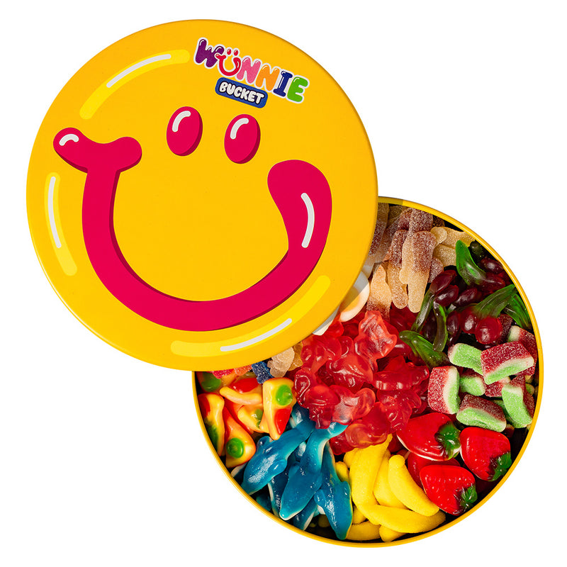 Wunnie Bucket, Dose von Gummibonbons zum Zusammenstellen mit deinen Lieblingsgeschmäckern - 2 kg (Wunnie Tage) 