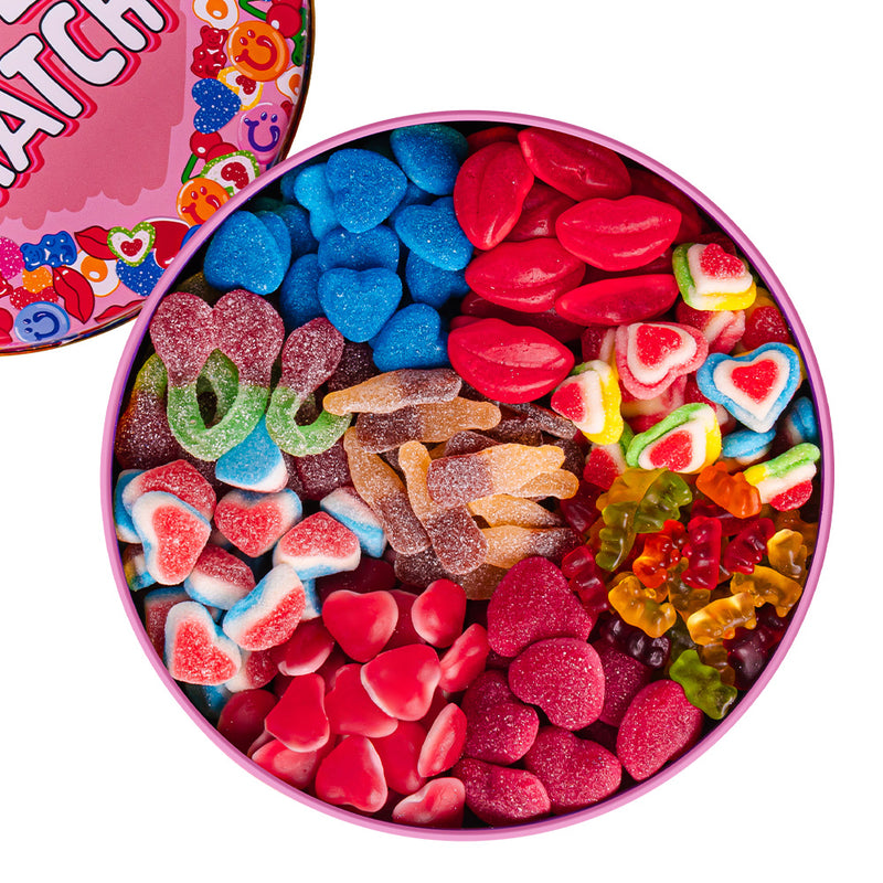 Wunnie Bucket "Perfect Match", 3 kg Dose Gummibonbons zum Zusammenstellen mit den Lieblingssorten deiner Partnerin oder deines Partners