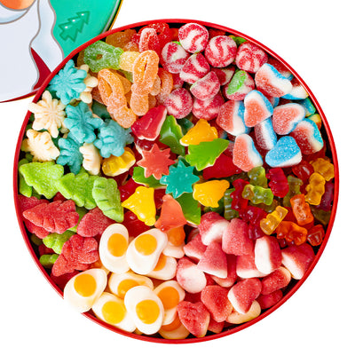 Wunnie Bucket "Happy Holidays", 3kg Dose mit Gummibonbons zum Selbstzusammenstellen mit deinen Lieblingsgeschmacksrichtungen