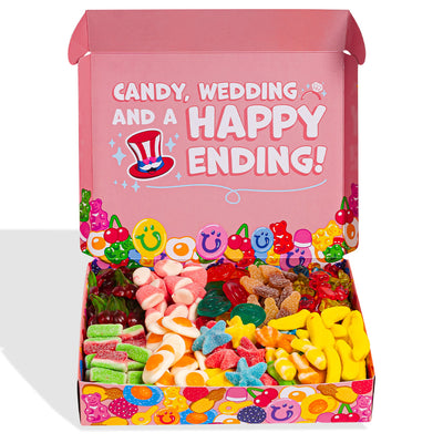 Candy Box Bride to be Happy, Zusammenstellbare Gummibonbon-Box mit den Lieblingen der Braut