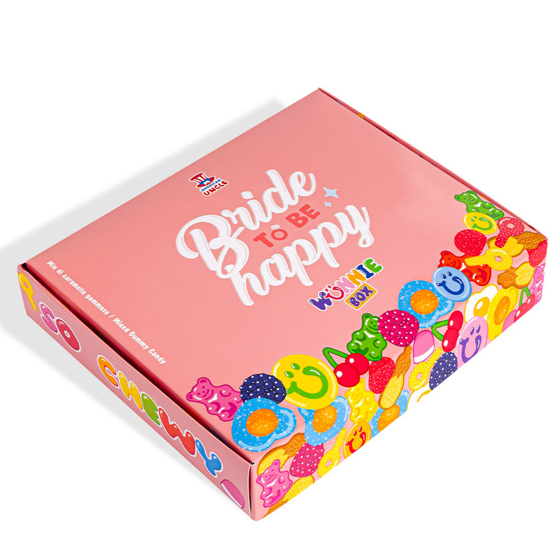 Candy Box Bride to be Happy, Zusammenstellbare Gummibonbon-Box mit den Lieblingen der Braut