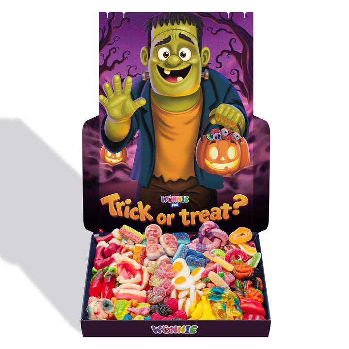 Wunnie box Special "Happy Halloween" Morgana, Box mit Gummibonbons zum Zusammenstellen mit deinen Lieblingsgeschmacksrichtungen 