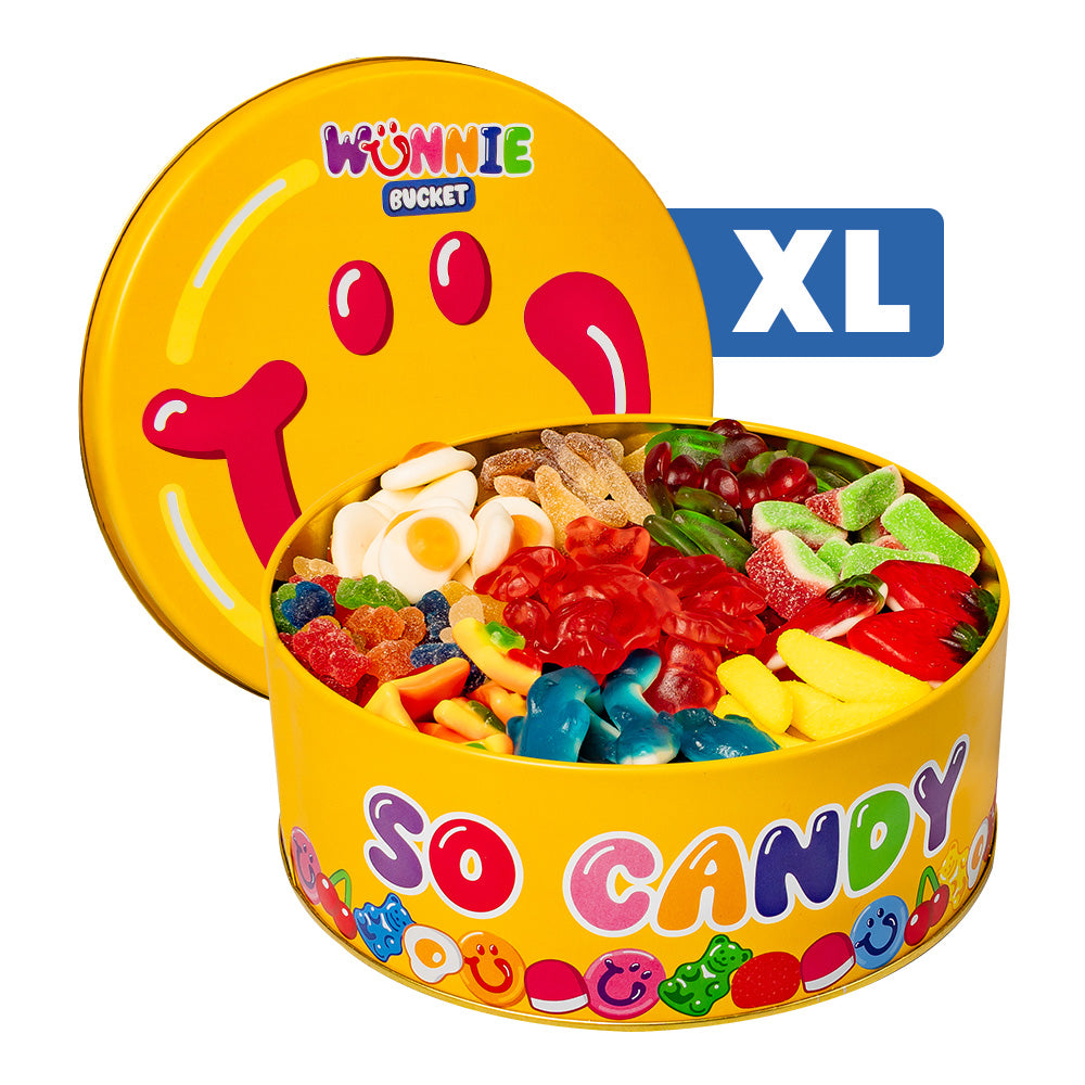 Latta da comporre di caramelle gommose da 3kg Wunnie Bucket Smile
