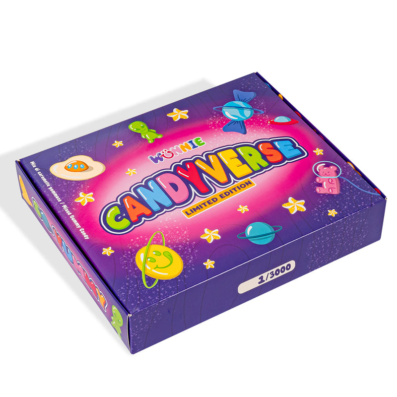 CandyVerse Limited Edition von Wunnie, eine Box zum Zusammenstellen mit deinen Lieblings-Gummisüßigkeiten