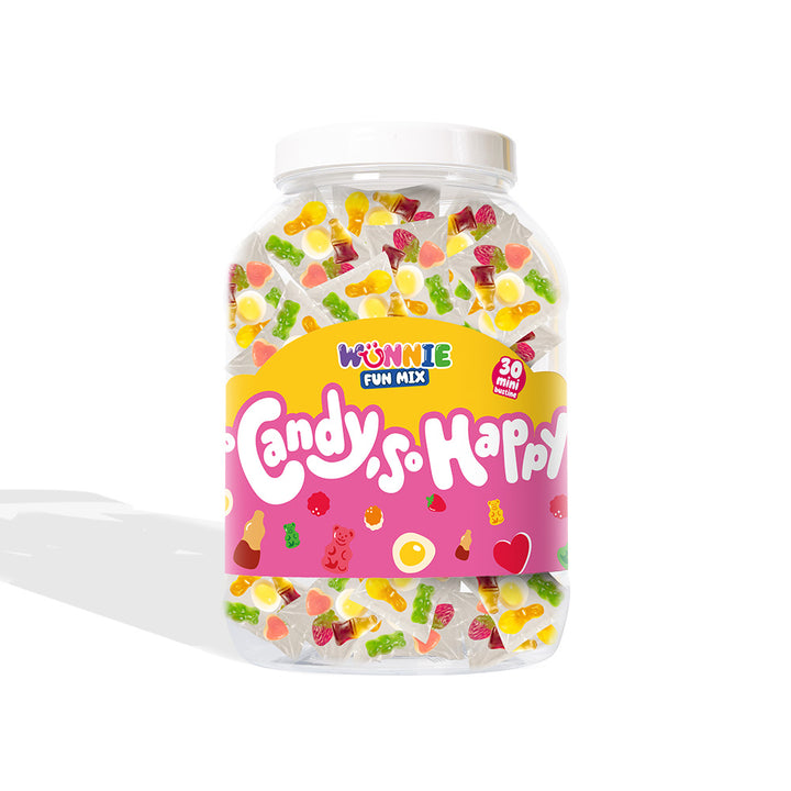 Confezione da 600g o 1200g di bustine monoporzione di caramelle gommose
