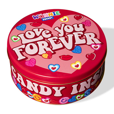 Wunnie Bucket „Love You Forever“, 3kg Dose mit Gummibärchen, die mit den Lieblingsgeschmäckern deiner besseren Hälfte zusammengestellt werden kann 