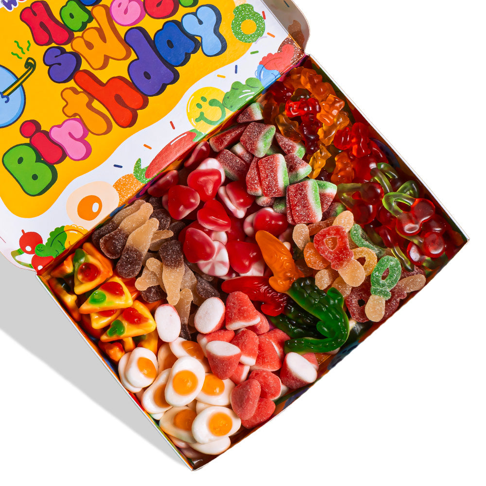 Focus sulle caramelle della candy happy birthday