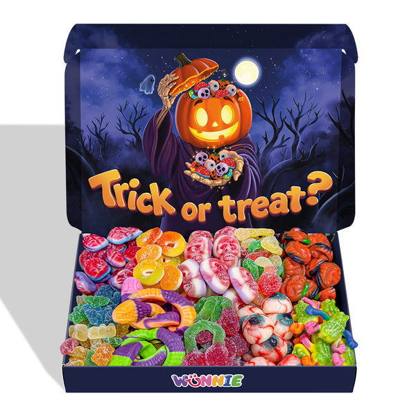 Wunnie Box "Happy Halloween", Süßigkeitenbox zum Zusammenstellen mit deinen Lieblingssorten 
